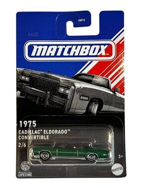 Matchbox 1975 Cadillac Eldorado Convertible Green GM 1:64 NOC